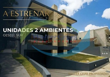 DEPARTAMENTO 2 AMBIENTES - A ESTRENAR - GESELL SUR 