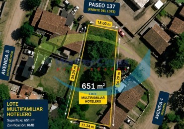 LOTE MULTIFAMILIAR HOTELERO - GESELL SUR 
